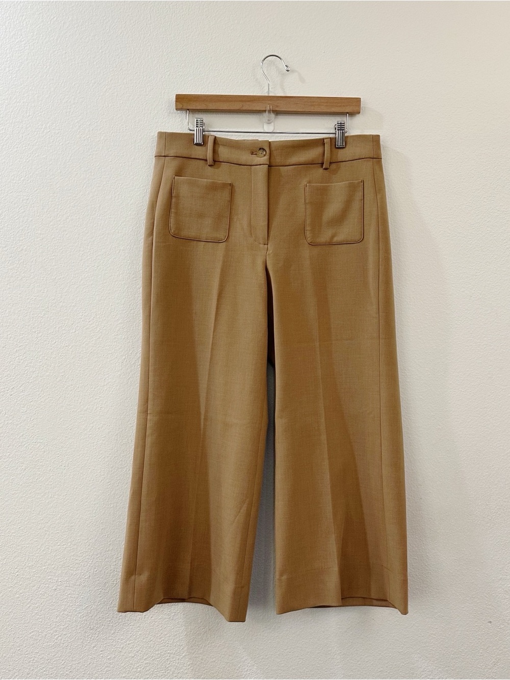 J. Crew Carolina Pant in Four-Season Stretch High Rise Camel Petite Size 12